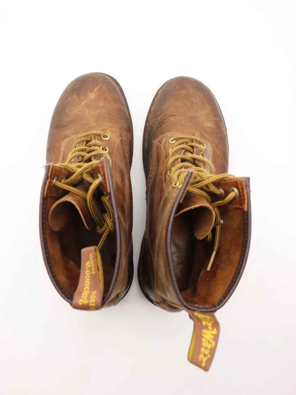 Doc Dr. Martens 1460 Men's Size 10 Crazy Horse Brown Leather Boots Lace Up